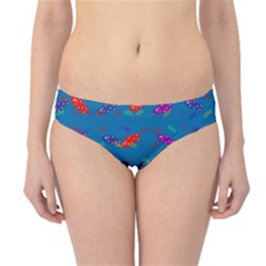 Fish Blue Background Pattern Texture Hipster Bikini Bottoms by Nexatart