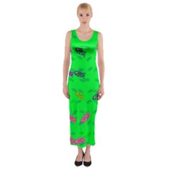 Fish Aquarium Underwater World Fitted Maxi Dress by Nexatart