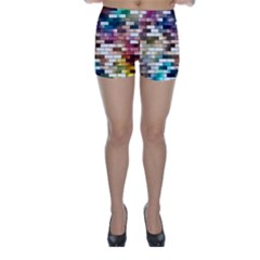 Background Wall Art Abstract Skinny Shorts