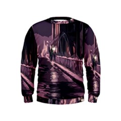 Texture Abstract Background City Kids  Sweatshirt