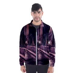 Texture Abstract Background City Wind Breaker (Men)