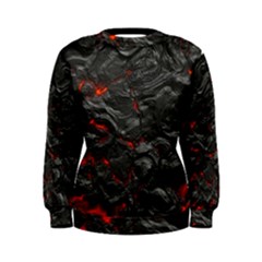 Rock Volcanic Hot Lava Burn Boil Women s Sweatshirt by Nexatart