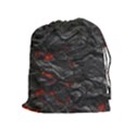 Rock Volcanic Hot Lava Burn Boil Drawstring Pouches (Extra Large) View1