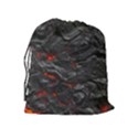 Rock Volcanic Hot Lava Burn Boil Drawstring Pouches (Extra Large) View2