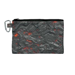 Rock Volcanic Hot Lava Burn Boil Canvas Cosmetic Bag (medium) by Nexatart