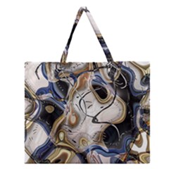 Time Abstract Dali Symbol Warp Zipper Large Tote Bag by Nexatart