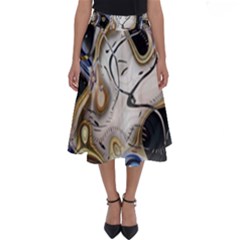 Time Abstract Dali Symbol Warp Perfect Length Midi Skirt by Nexatart