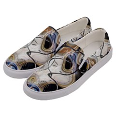 Time Abstract Dali Symbol Warp Men s Canvas Slip Ons by Nexatart