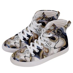 Time Abstract Dali Symbol Warp Men s Hi-top Skate Sneakers