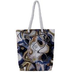 Time Abstract Dali Symbol Warp Full Print Rope Handle Tote (small) by Nexatart