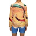 Spiral Abstract Colorful Edited Kids  Long Sleeve Swimwear View2