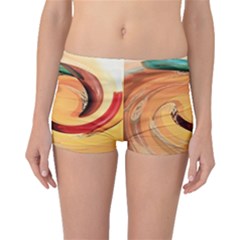 Spiral Abstract Colorful Edited Boyleg Bikini Bottoms by Nexatart