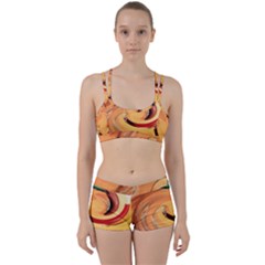 Spiral Abstract Colorful Edited Women s Sports Set by Nexatart