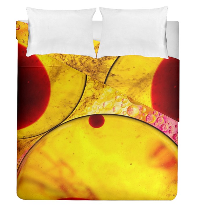 Abstract Water Oil Macro Duvet Cover Double Side (Queen Size)