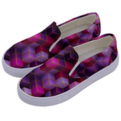 Cube Surface Texture Background Kids  Canvas Slip Ons