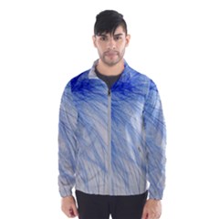 Feather Blue Colored Wind Breaker (men) by Nexatart