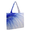 Feather Blue Colored Medium Tote Bag View2