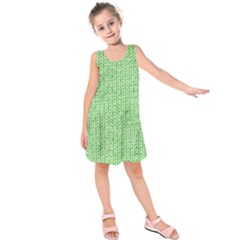 Knittedwoolcolour2 Kids  Sleeveless Dress