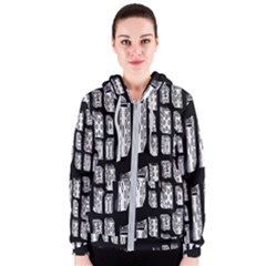 Numbers Cards 7898 Women s Zipper Hoodie by MRTACPANS