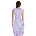 violet,lavender,cute,floral,pink,purple,pattern,girly,modern,trendy Sleeveless Chiffon Dress   View2