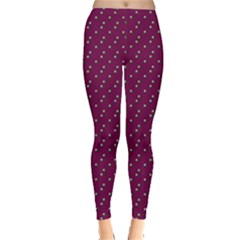 Pink Flowers Magenta Leggings  by snowwhitegirl