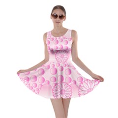 Amoebaflowerspink Skater Dress by CosmicEsoteric