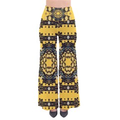 Ornate Circulate Is Festive In A Flower Wreath Decorative Pants by pepitasart