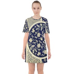 Background Vintage Japanese Sixties Short Sleeve Mini Dress