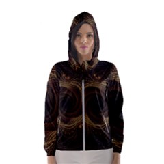 Beads Fractal Abstract Pattern Hooded Wind Breaker (women)