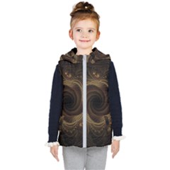 Beads Fractal Abstract Pattern Kid s Puffer Vest by Nexatart