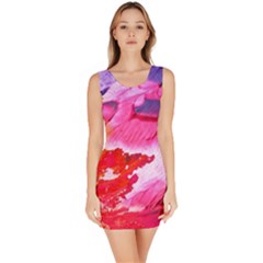 Abstract Art Background Paint Bodycon Dress