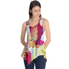 Art Detail Abstract Painting Wax Sleeveless Tunic