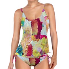 Art Detail Abstract Painting Wax Tankini Set