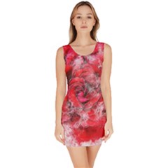 Flower Roses Heart Art Abstract Bodycon Dress