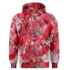 Flower Roses Heart Art Abstract Men s Pullover Hoodie by Nexatart