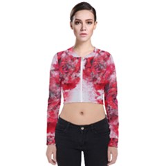 Flower Roses Heart Art Abstract Bomber Jacket by Nexatart