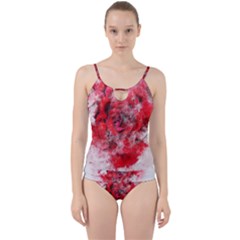 Flower Roses Heart Art Abstract Cut Out Top Tankini Set by Nexatart