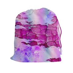 Background Crack Art Abstract Drawstring Pouches (xxl) by Nexatart