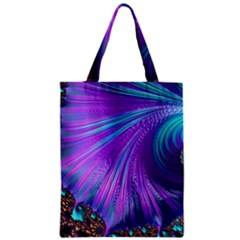 Abstract Fractal Fractal Structures Zipper Classic Tote Bag by Nexatart