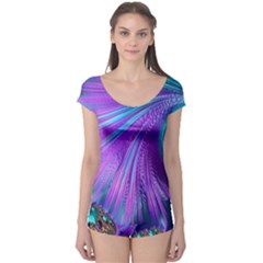 Abstract Fractal Fractal Structures Boyleg Leotard 