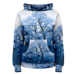 Nature Inspiration Trees Blue Women s Pullover Hoodie