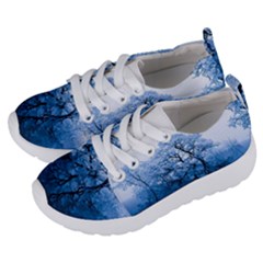 Nature Inspiration Trees Blue Kids  Lightweight Sports Shoes by Nexatart