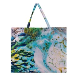 Abstract Art Modern Detail Macro Zipper Large Tote Bag