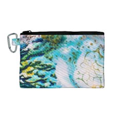 Abstract Art Modern Detail Macro Canvas Cosmetic Bag (medium)