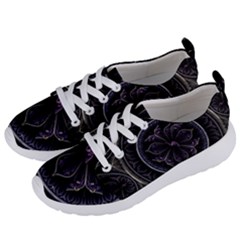 Fractal Abstract Purple Majesty Women s Lightweight Sports Shoes