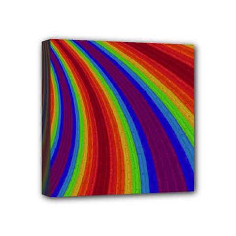 Abstract Pattern Lines Wave Mini Canvas 4  x 4 