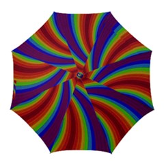 Abstract Pattern Lines Wave Golf Umbrellas