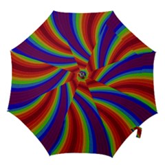 Abstract Pattern Lines Wave Hook Handle Umbrellas (Small)