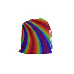 Abstract Pattern Lines Wave Drawstring Pouches (Small) 