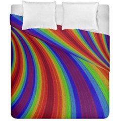 Abstract Pattern Lines Wave Duvet Cover Double Side (California King Size)